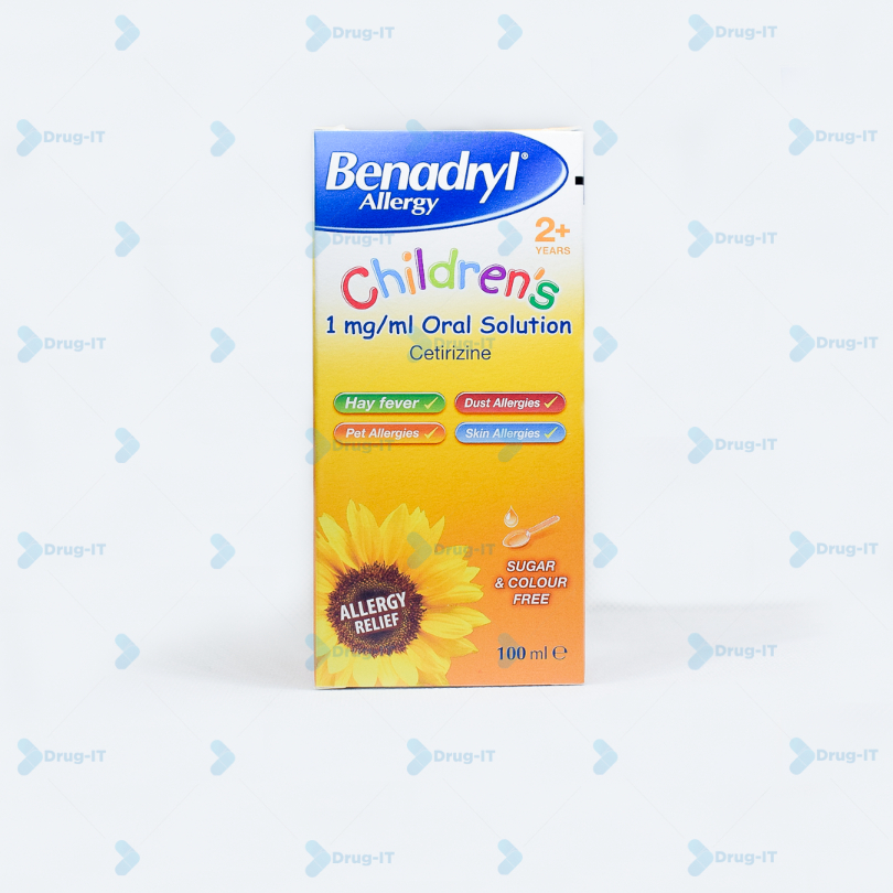 Benadryl Allergy 1mg/ml Syrup (100ml)